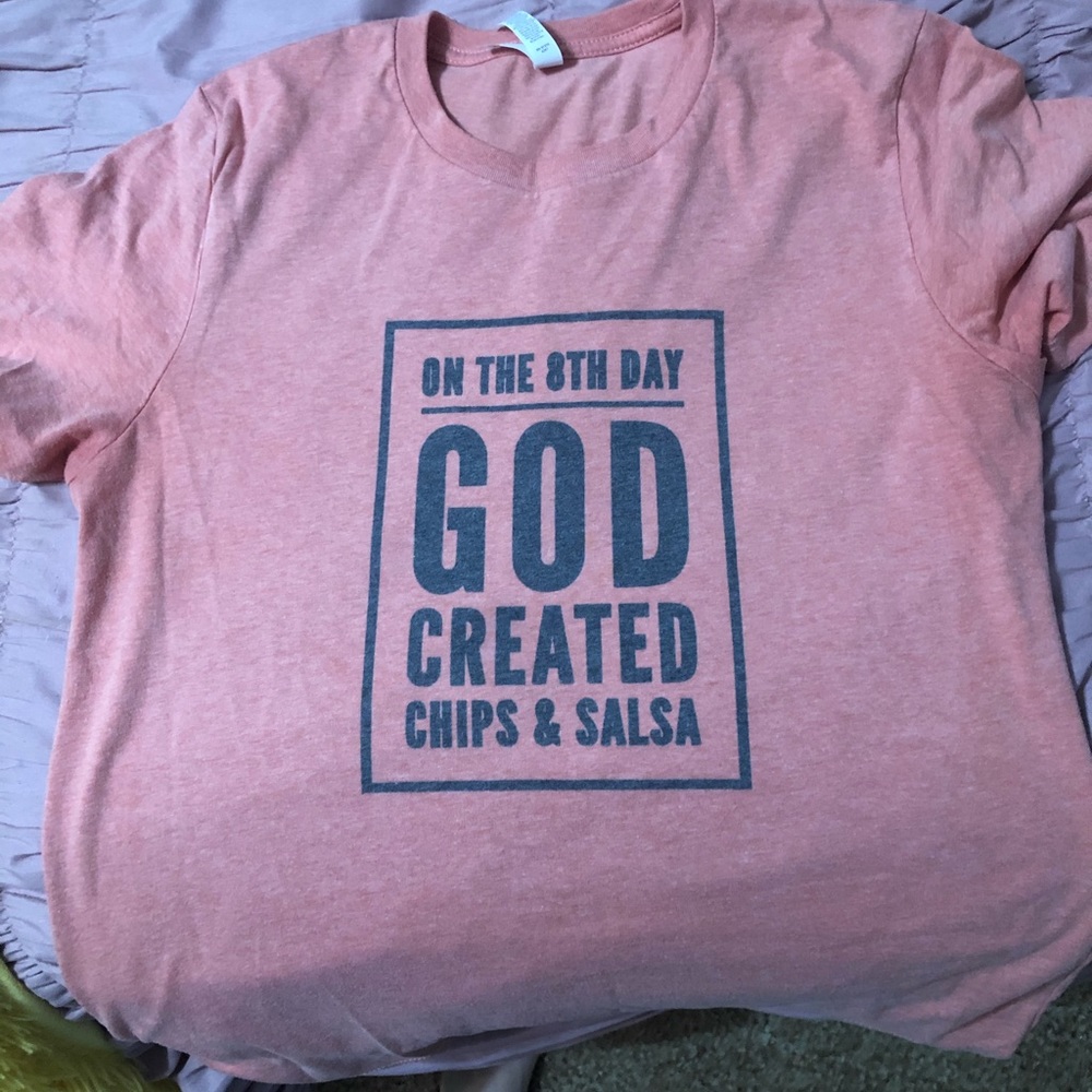 Peach Canvas Tee